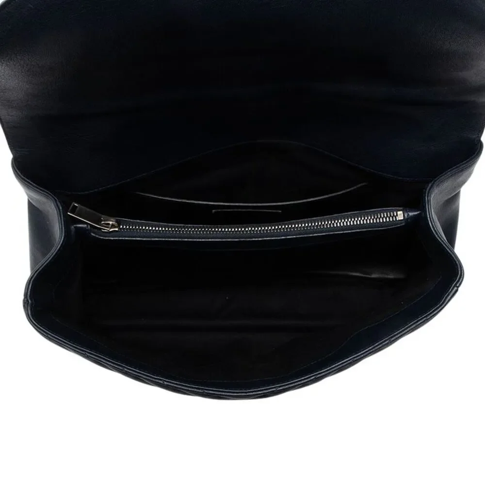Saint Laurent Matelasse Calfskin Monogram College Large Shoulder Bag